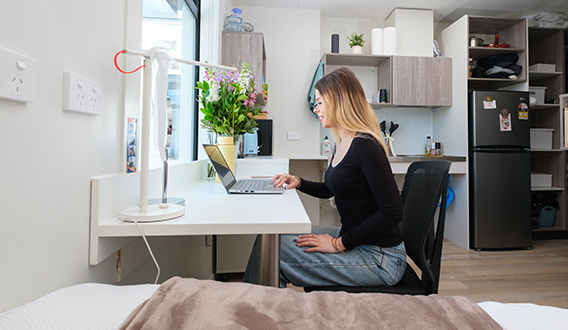 What your room looks like, at AUT