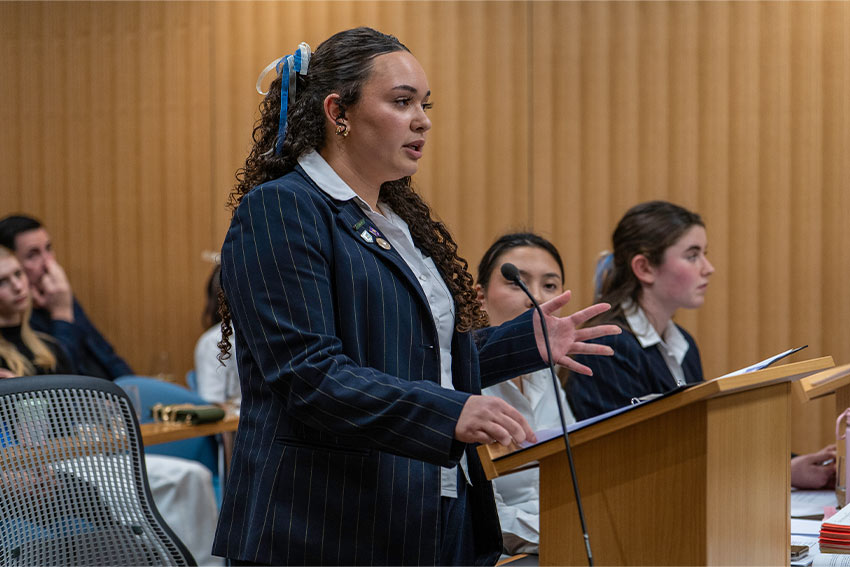 Law students inspire future advocates