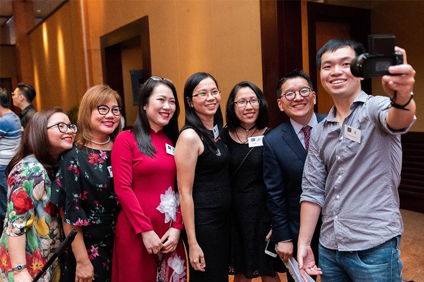 Graduates at the AUT Vietnam event