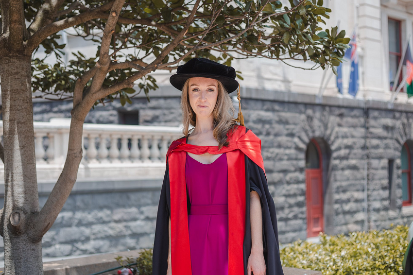 Dr Clare Tedestedt George at graduation