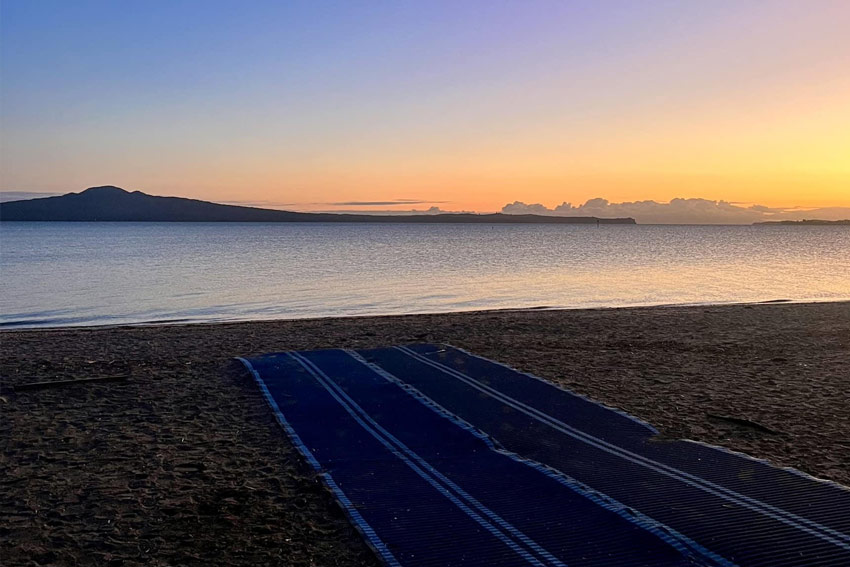 Beach access for everyone all the way to the water