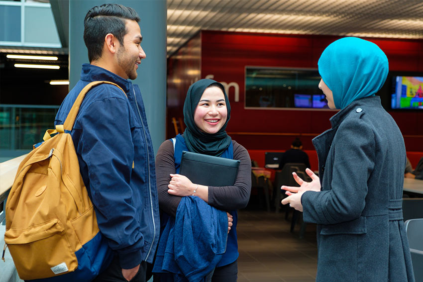 AUT’s multifaith rooms, Muslim prayer rooms and chaplains provide religious and spiritual support for students. 