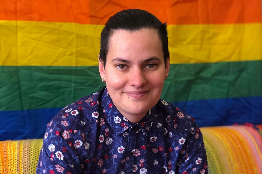 Rainbow Community Coordinator Jessie Lewthwaite