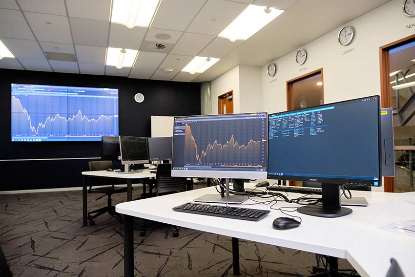 Equipment in the Trading Room