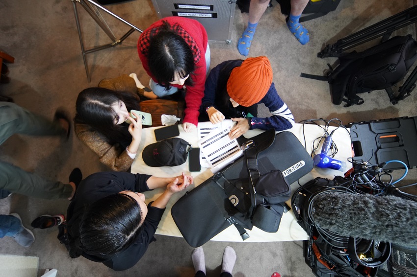 A group of women collaborating