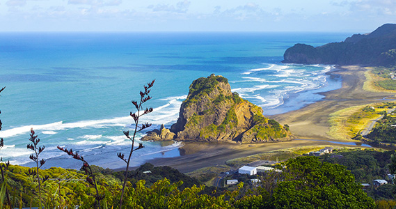 Piha is located on Auckland's west coast