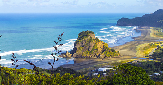 Piha is located on Auckland's west coast