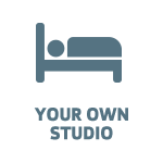 You get your own studio