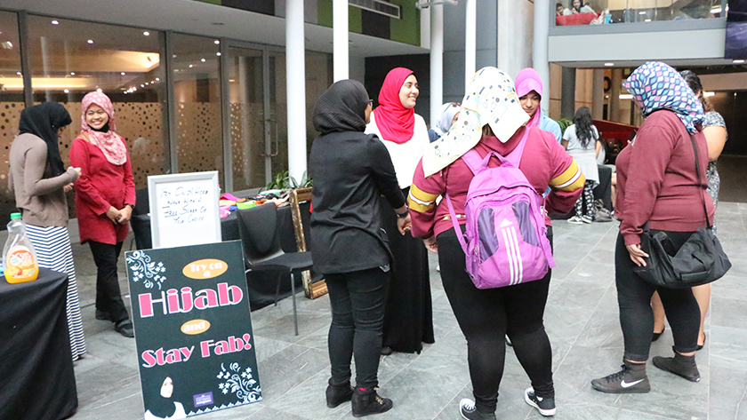 Discover our AUT Muslim community during Islam Awareness Week through a myriad of activities, including hijab tutorials
