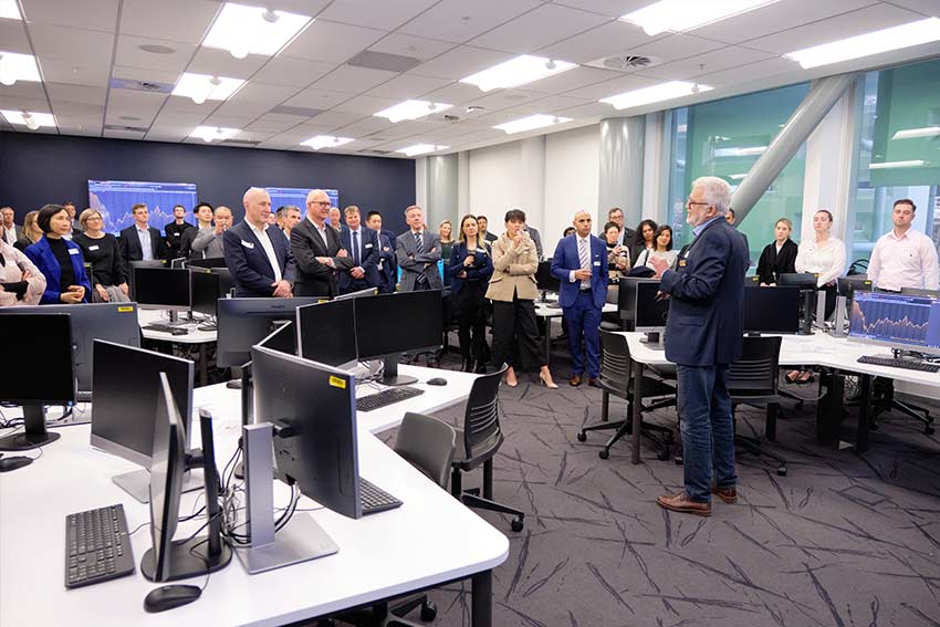 Opening ceremony in the Trading Room