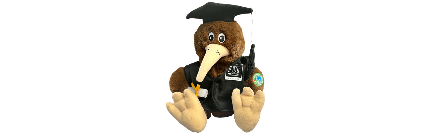 Graduation Kiwi is cuddly