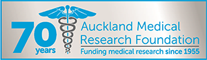 Auckland Medical Research Foundation's 70th anniversary logo