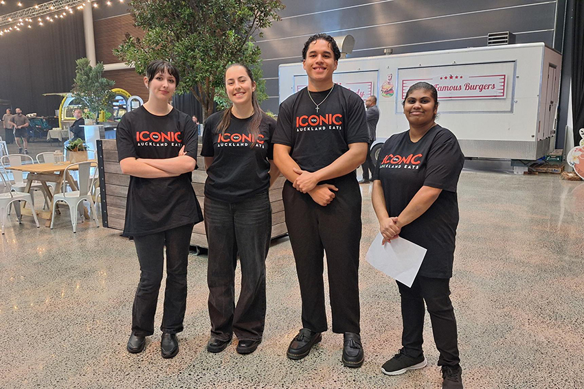 Culinary students help at TRENZ event