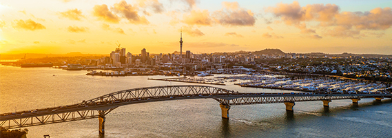 Ever seen the beautiful sunset from above the Auckland Harbour Bridge?