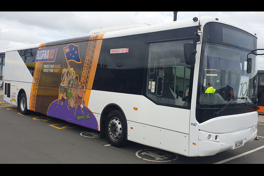 AUT shuttles become vaccination buses