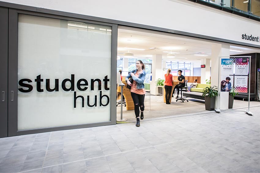 Student Hub Entrance