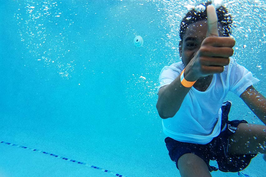 Boy Swimming 