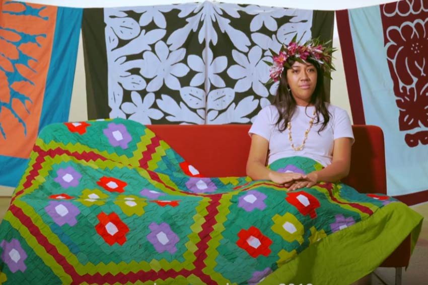 A still from the video
