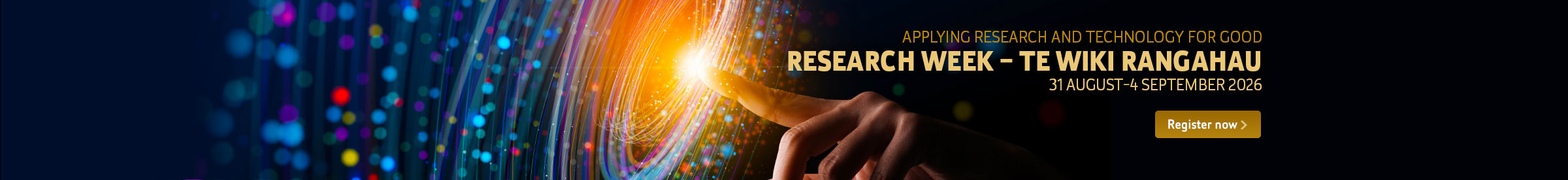 Research Week - Te Wiki Rangahau - 31 August-4 September 2026
