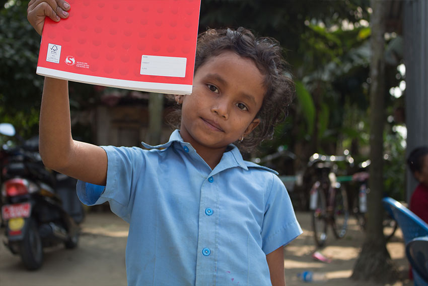 Photo of a kid Alannah teaches