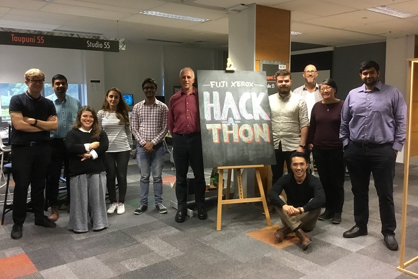 Students taking part in Hackathon