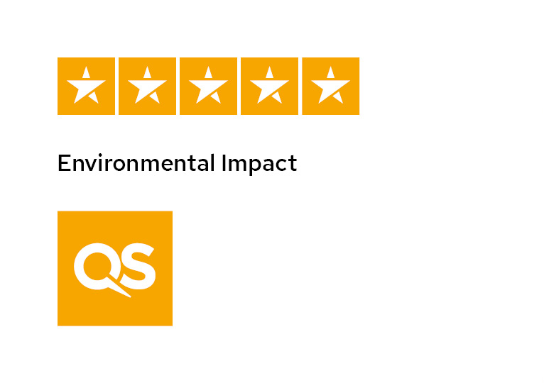 Environmental Impact 5 star review from QS 