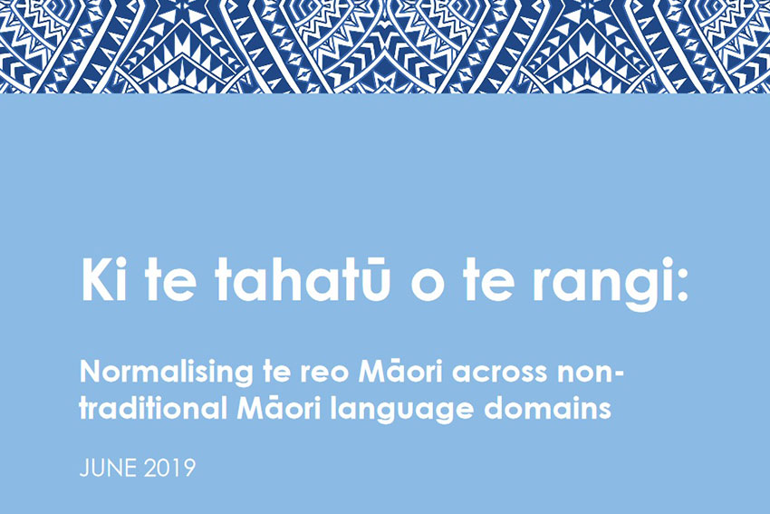 Ki te tahatū o te rangi report