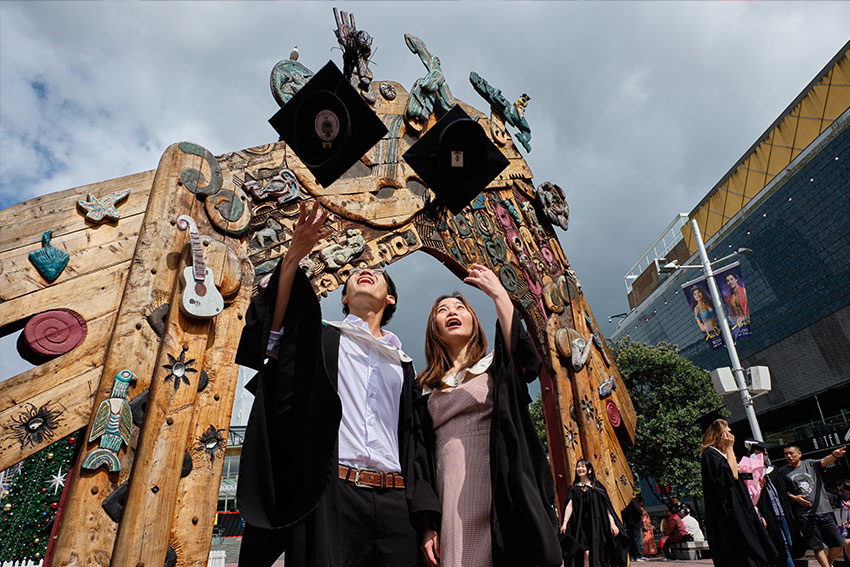 graduation and graduates at AUT