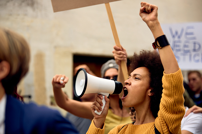 Image of a group of protesters