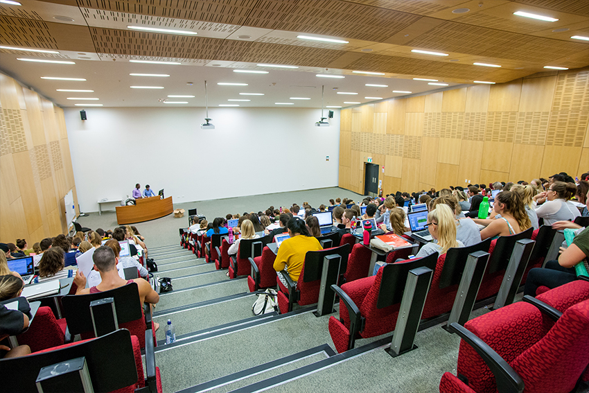 Our lecture theatres offer a comfortable learning environment