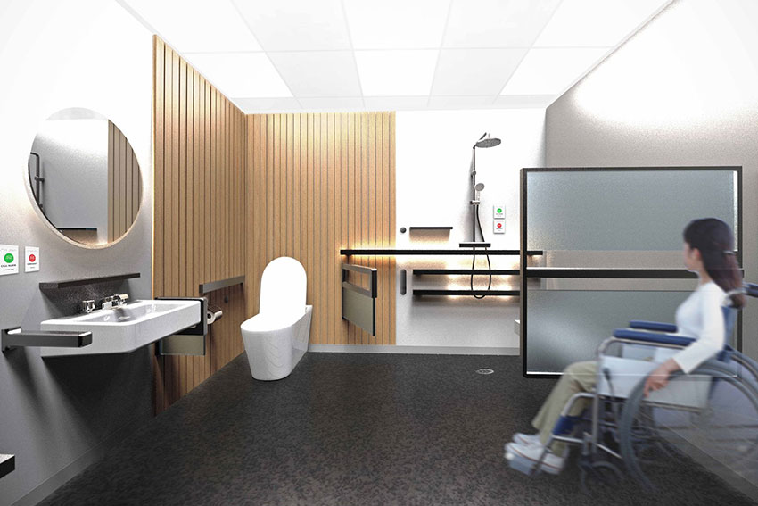 A re imagined elective surgery ward bathroom