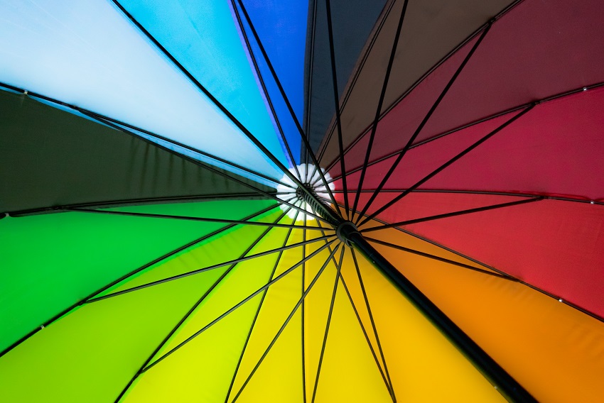 rainbow umbrella