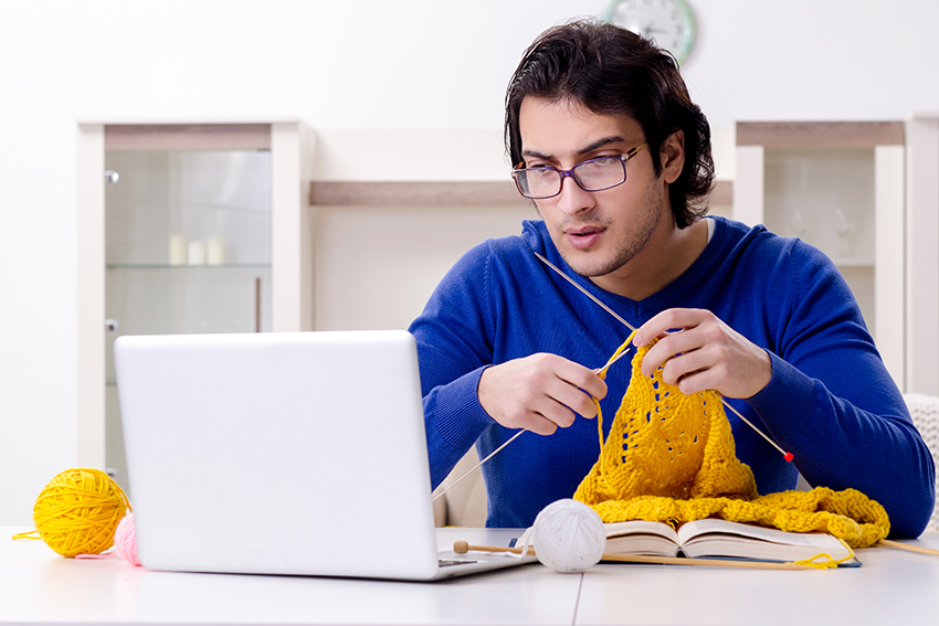 The masculine discourse of men who knit