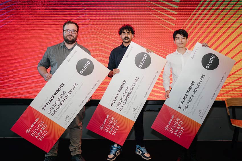 Student success at Lexus Design Awards