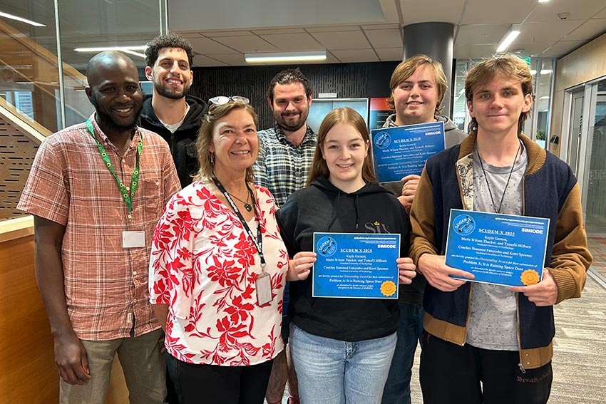 AUT students top maths modelling comp