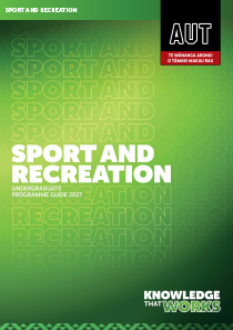 Cover for AUT's programme brochure