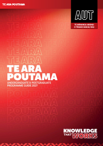 Cover for AUT's programme brochure