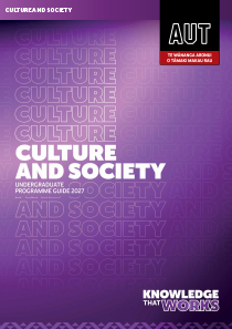 Cover for AUT's programme brochure
