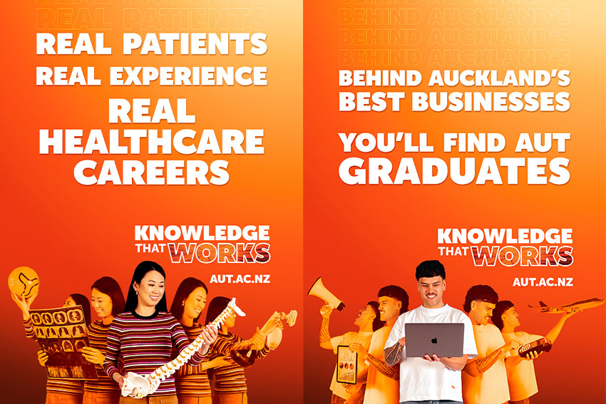 Two examples of our new billboards around the country