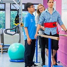 Patient receiving physiotherapy treatment