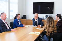 Shadow a leader is a great way to meet business people