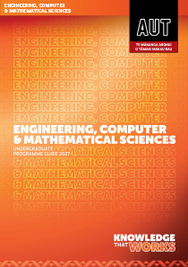 Cover for AUT's programme brochure