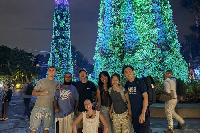 Connor studies and explores abroad