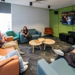 Mingle in the communal area