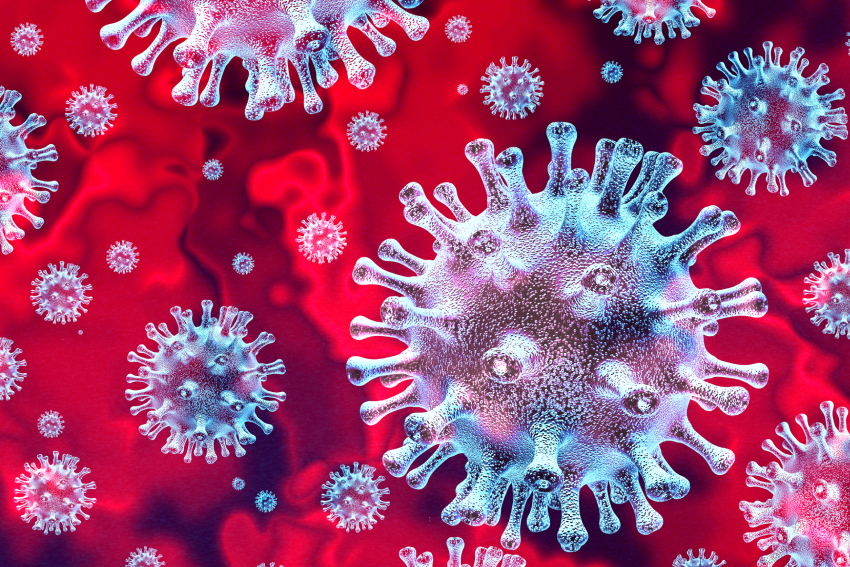 3D Rendering of coronavirus